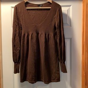 A.n.a Brown knit tunic medium